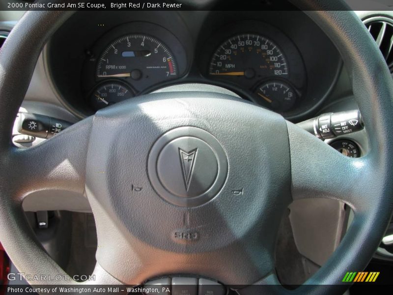 Bright Red / Dark Pewter 2000 Pontiac Grand Am SE Coupe