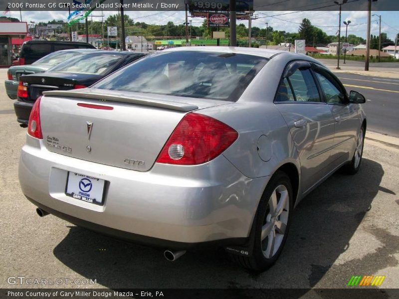 Liquid Silver Metallic / Ebony 2006 Pontiac G6 GTP Sedan