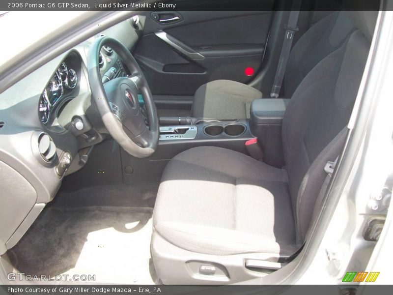 Liquid Silver Metallic / Ebony 2006 Pontiac G6 GTP Sedan