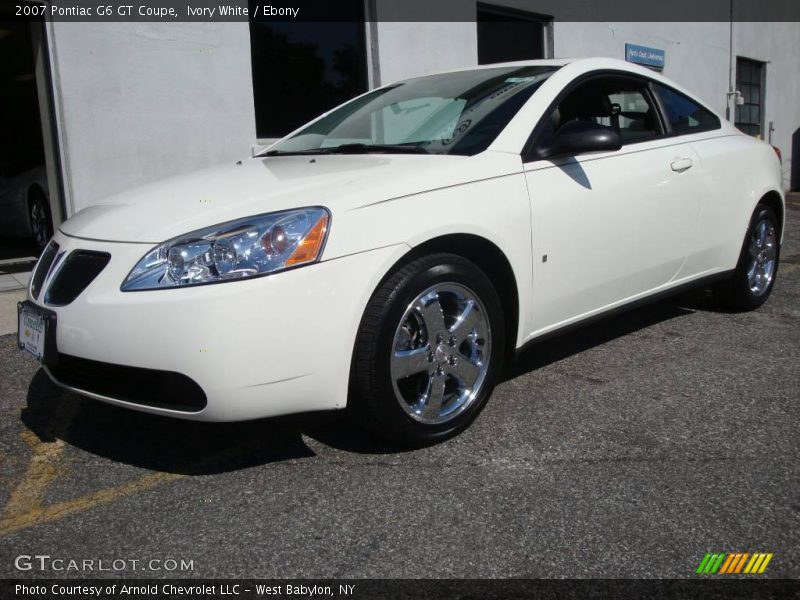 Ivory White / Ebony 2007 Pontiac G6 GT Coupe