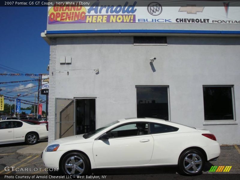 Ivory White / Ebony 2007 Pontiac G6 GT Coupe