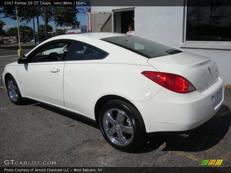 Ivory White / Ebony 2007 Pontiac G6 GT Coupe