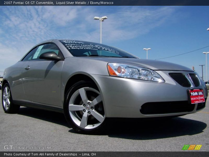 Liquid Silver Metallic / Ebony/Morocco 2007 Pontiac G6 GT Convertible