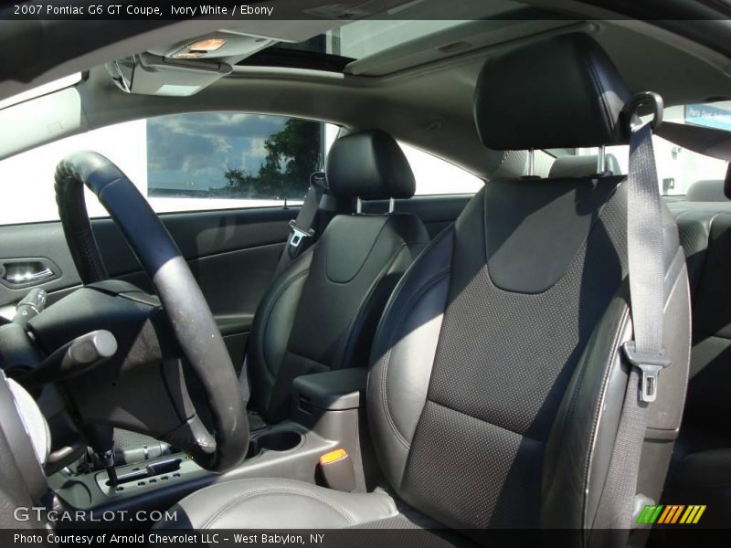 Ivory White / Ebony 2007 Pontiac G6 GT Coupe