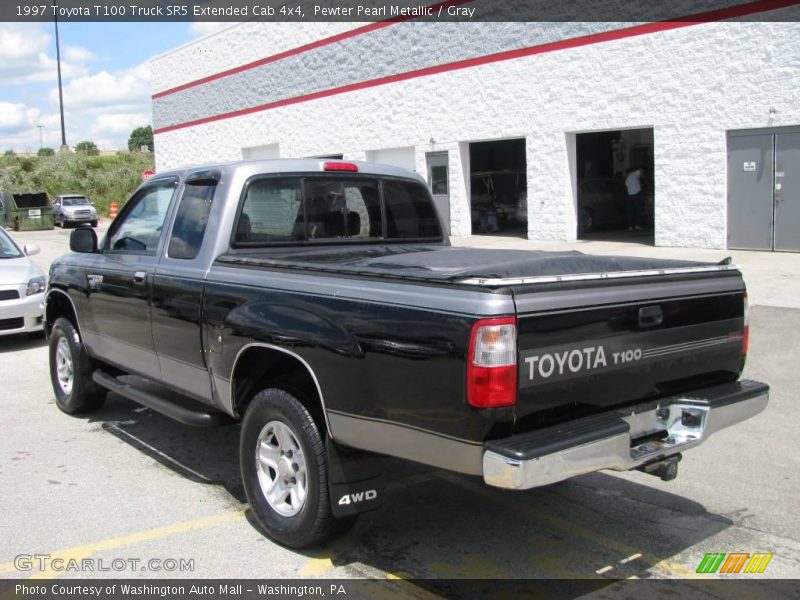 Pewter Pearl Metallic / Gray 1997 Toyota T100 Truck SR5 Extended Cab 4x4