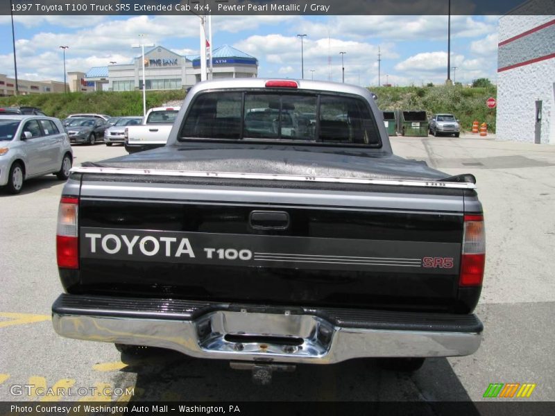 Pewter Pearl Metallic / Gray 1997 Toyota T100 Truck SR5 Extended Cab 4x4