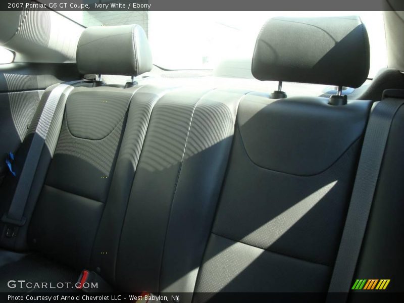 Ivory White / Ebony 2007 Pontiac G6 GT Coupe