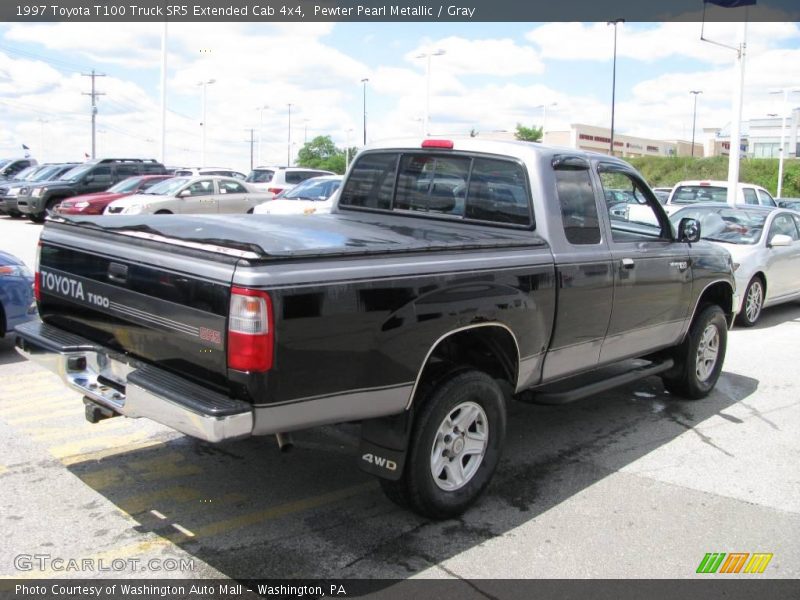 Pewter Pearl Metallic / Gray 1997 Toyota T100 Truck SR5 Extended Cab 4x4