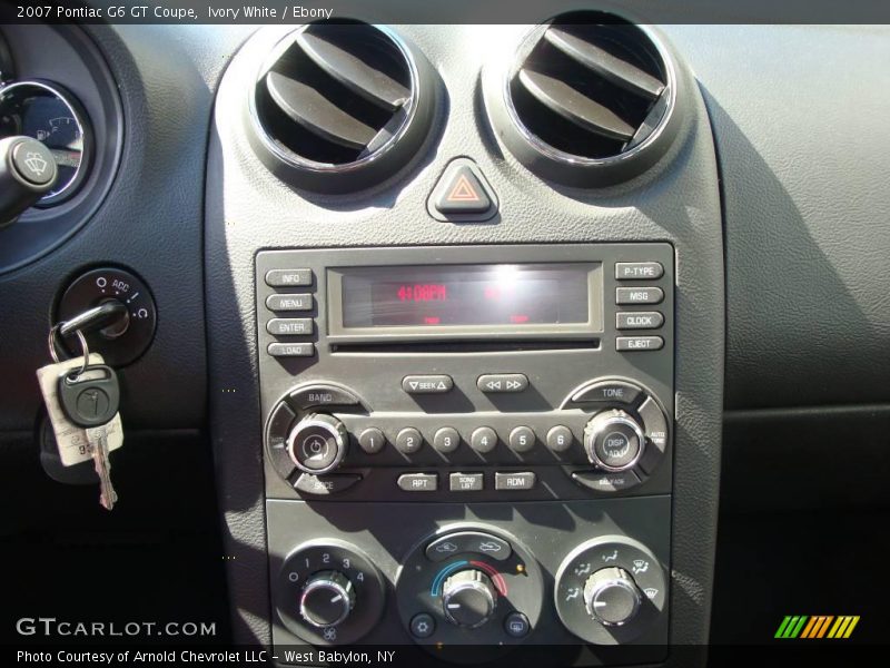 Ivory White / Ebony 2007 Pontiac G6 GT Coupe