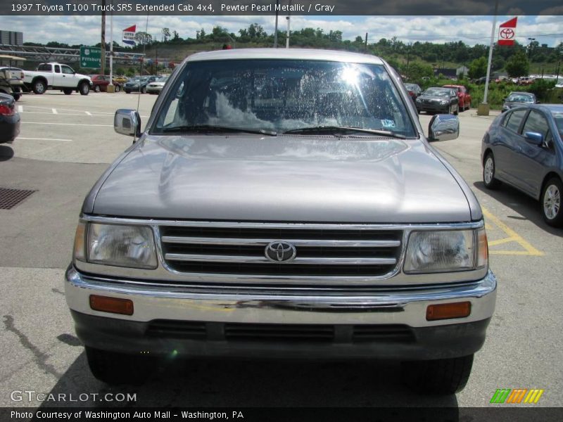 Pewter Pearl Metallic / Gray 1997 Toyota T100 Truck SR5 Extended Cab 4x4