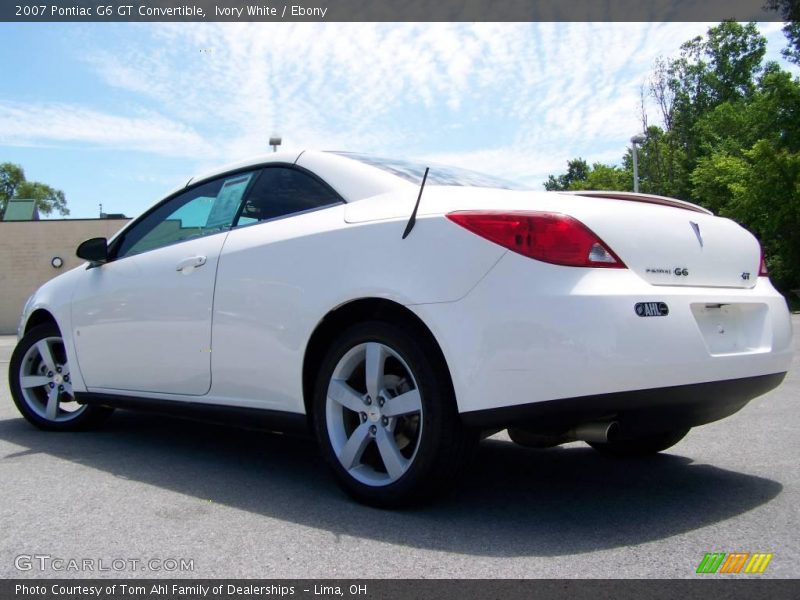 Ivory White / Ebony 2007 Pontiac G6 GT Convertible