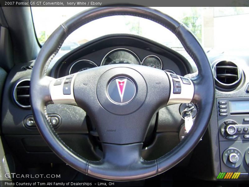 Ivory White / Ebony 2007 Pontiac G6 GT Convertible