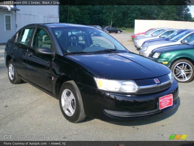 Black / Gray 2003 Saturn ION 1 Sedan