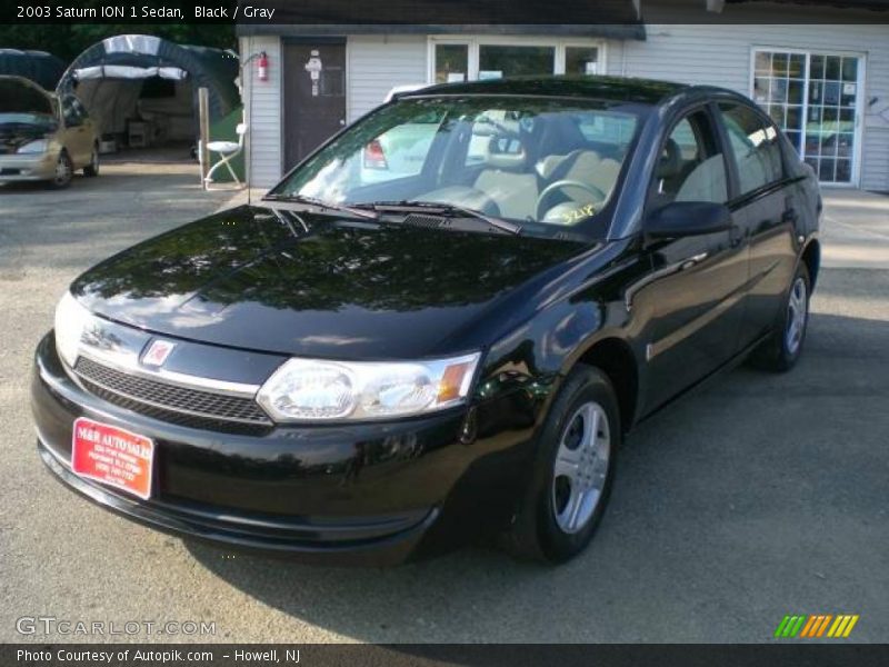 Black / Gray 2003 Saturn ION 1 Sedan