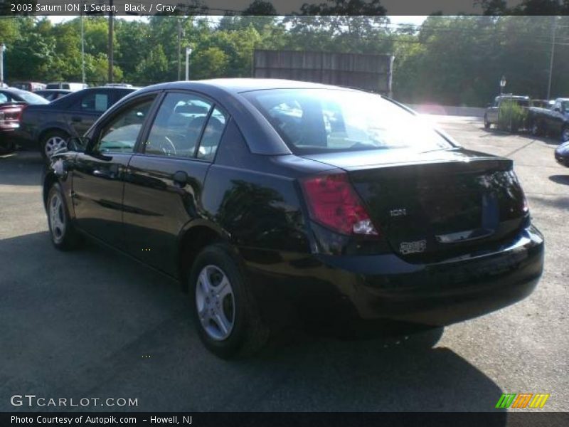 Black / Gray 2003 Saturn ION 1 Sedan