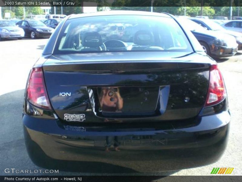 Black / Gray 2003 Saturn ION 1 Sedan