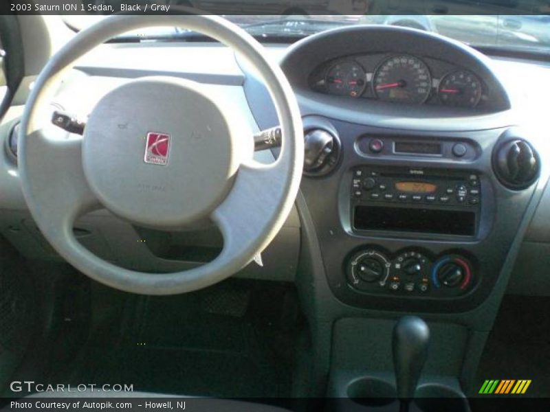 Black / Gray 2003 Saturn ION 1 Sedan