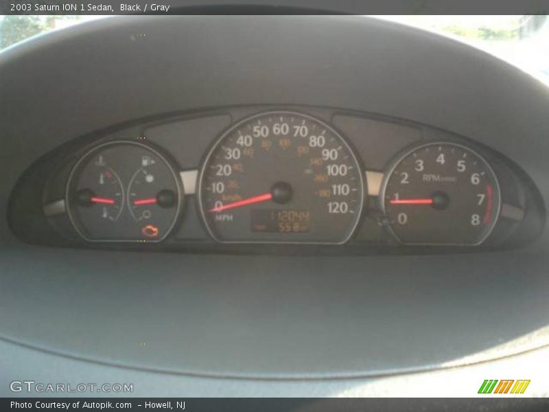 Black / Gray 2003 Saturn ION 1 Sedan