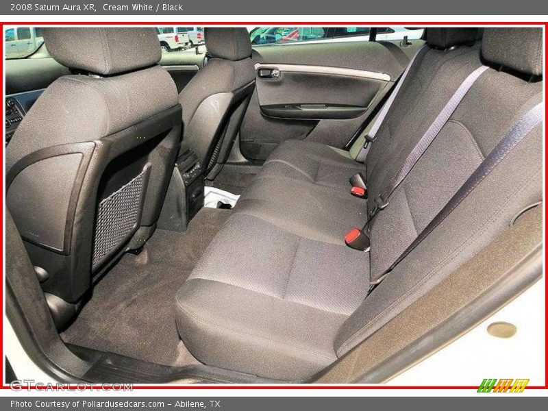 Cream White / Black 2008 Saturn Aura XR