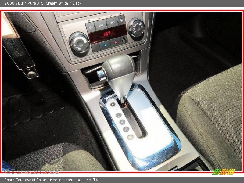 Cream White / Black 2008 Saturn Aura XR