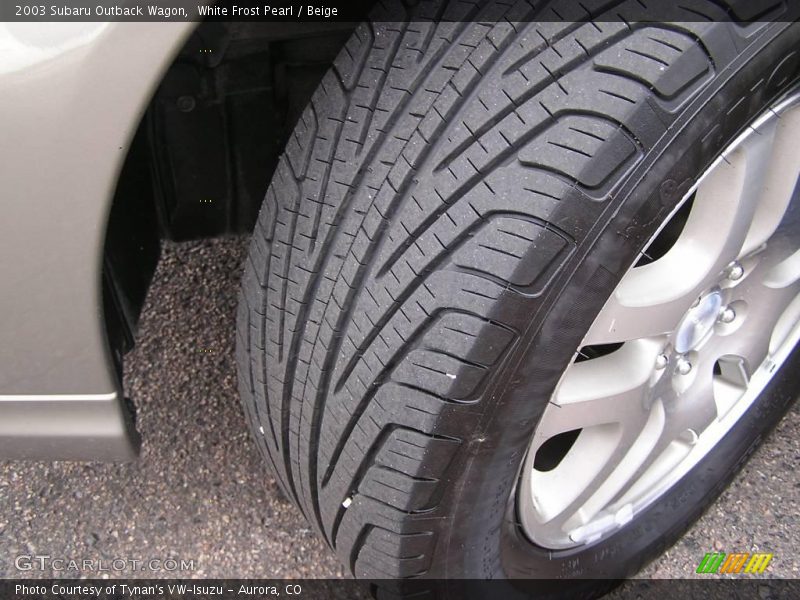 White Frost Pearl / Beige 2003 Subaru Outback Wagon