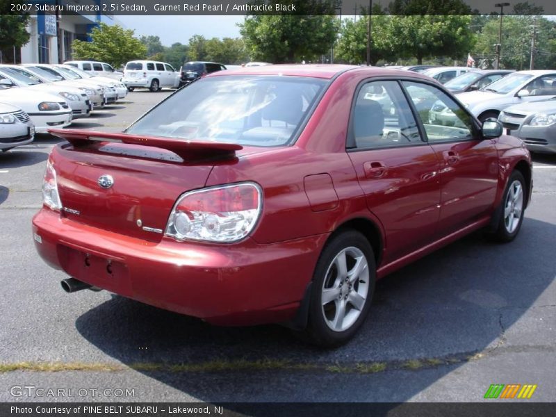 Garnet Red Pearl / Anthracite Black 2007 Subaru Impreza 2.5i Sedan