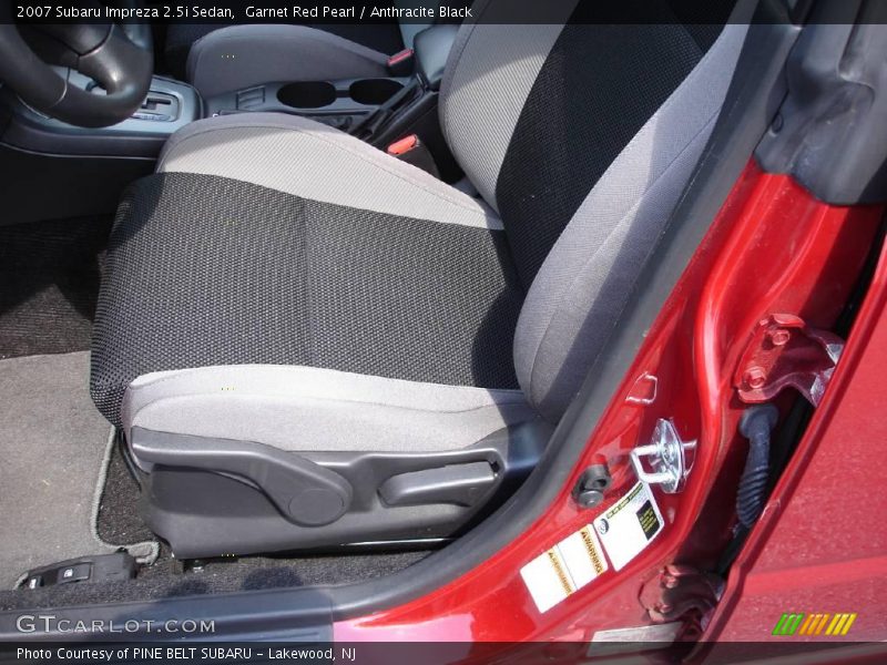 Garnet Red Pearl / Anthracite Black 2007 Subaru Impreza 2.5i Sedan