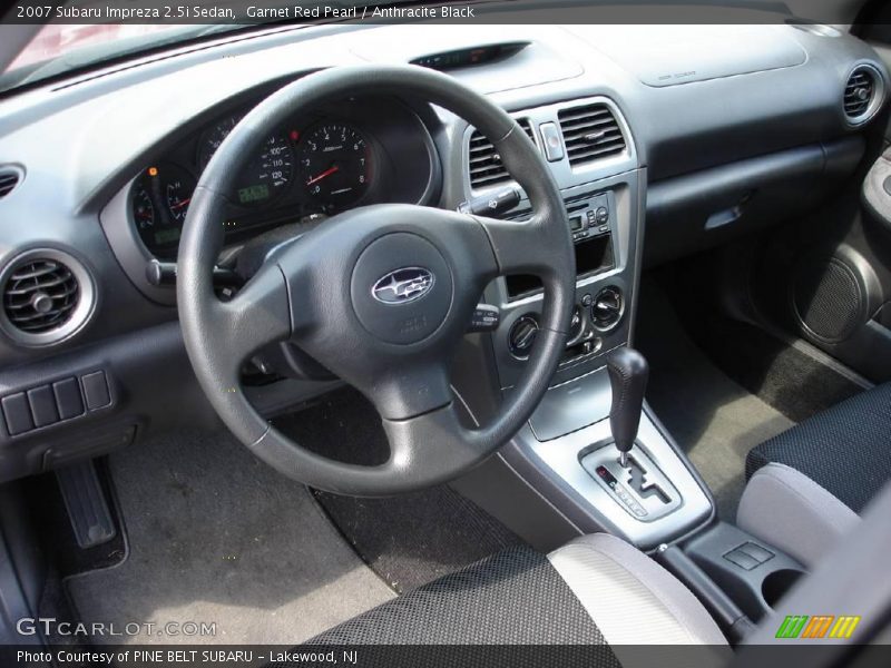 Garnet Red Pearl / Anthracite Black 2007 Subaru Impreza 2.5i Sedan