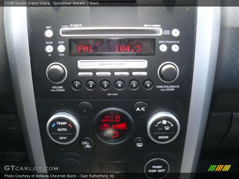 Quicksilver Metallic / Black 2008 Suzuki Grand Vitara