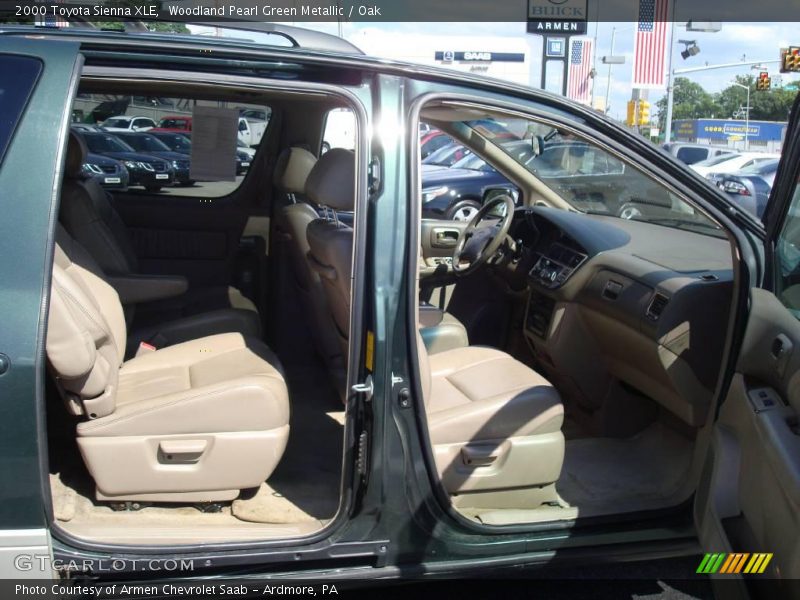 Woodland Pearl Green Metallic / Oak 2000 Toyota Sienna XLE