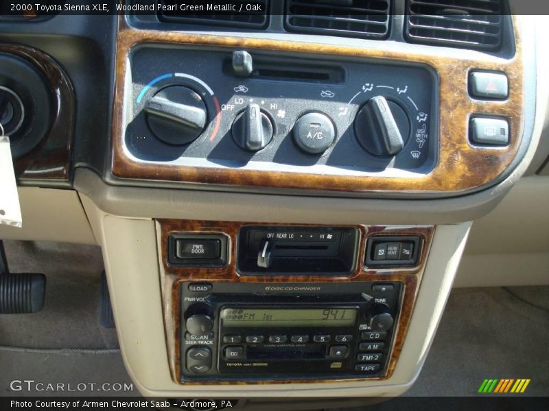 Woodland Pearl Green Metallic / Oak 2000 Toyota Sienna XLE