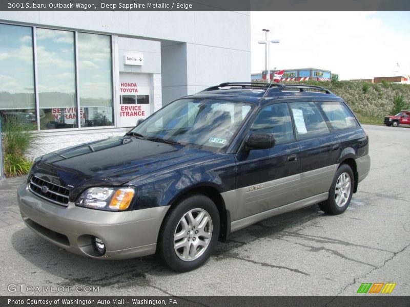 Deep Sapphire Metallic / Beige 2001 Subaru Outback Wagon