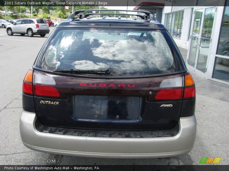 Deep Sapphire Metallic / Beige 2001 Subaru Outback Wagon