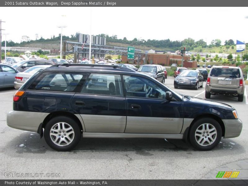 Deep Sapphire Metallic / Beige 2001 Subaru Outback Wagon