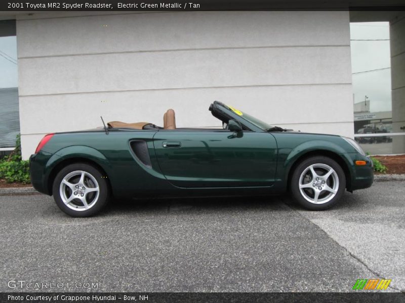 Electric Green Metallic / Tan 2001 Toyota MR2 Spyder Roadster