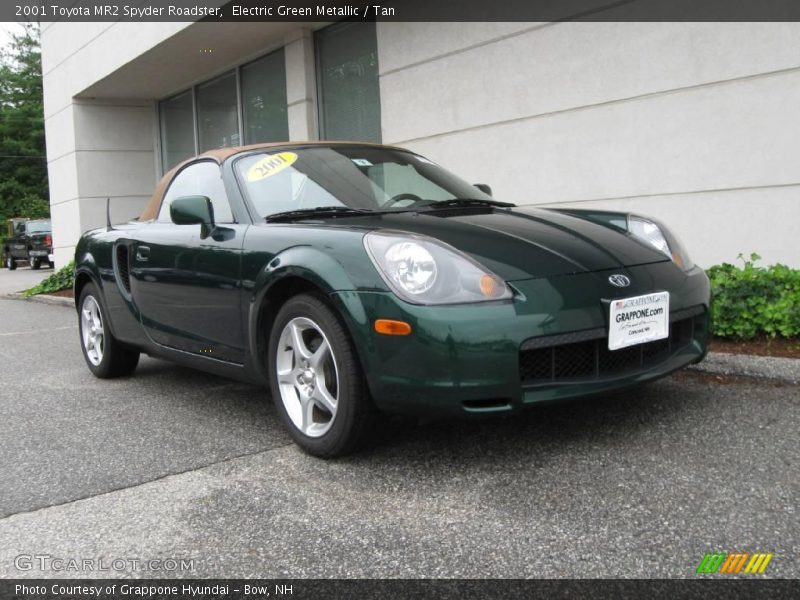 Electric Green Metallic / Tan 2001 Toyota MR2 Spyder Roadster