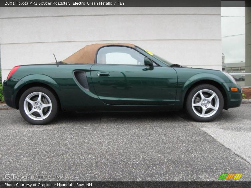 Electric Green Metallic / Tan 2001 Toyota MR2 Spyder Roadster