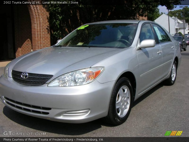 Lunar Mist Metallic / Stone 2002 Toyota Camry LE V6
