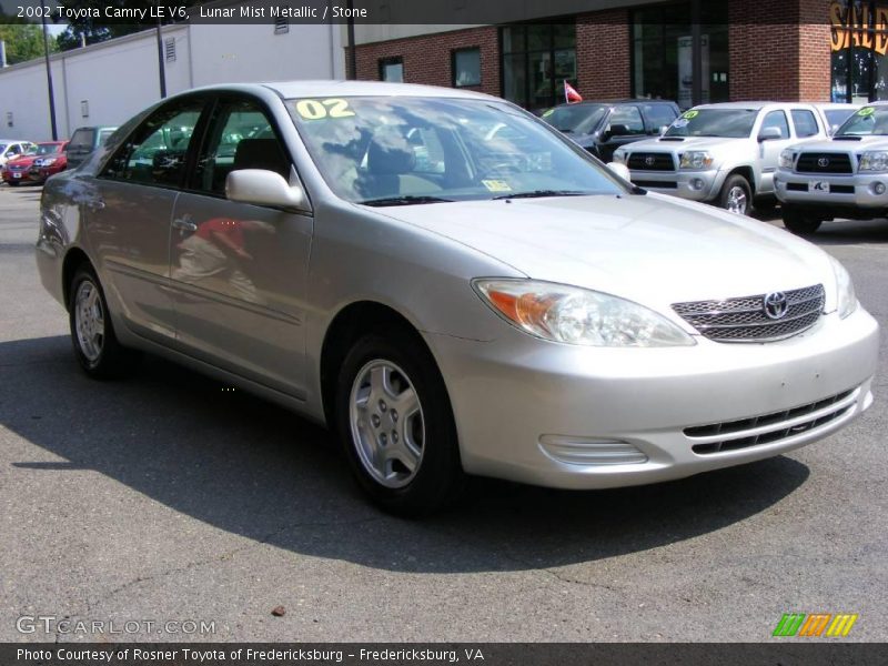 Lunar Mist Metallic / Stone 2002 Toyota Camry LE V6
