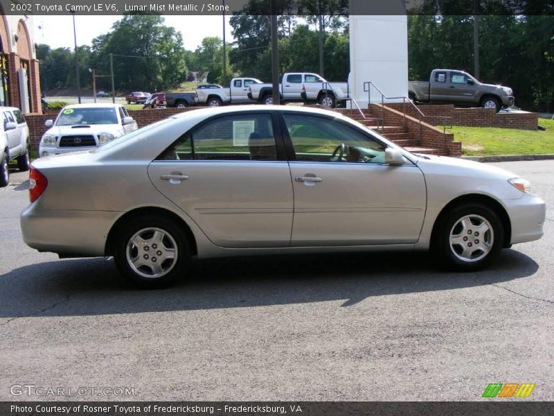 Lunar Mist Metallic / Stone 2002 Toyota Camry LE V6