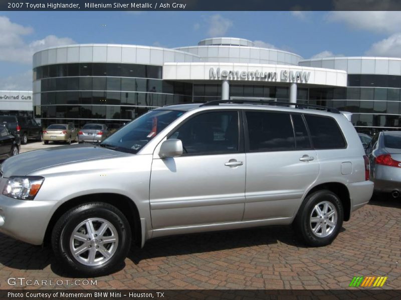 Millenium Silver Metallic / Ash Gray 2007 Toyota Highlander