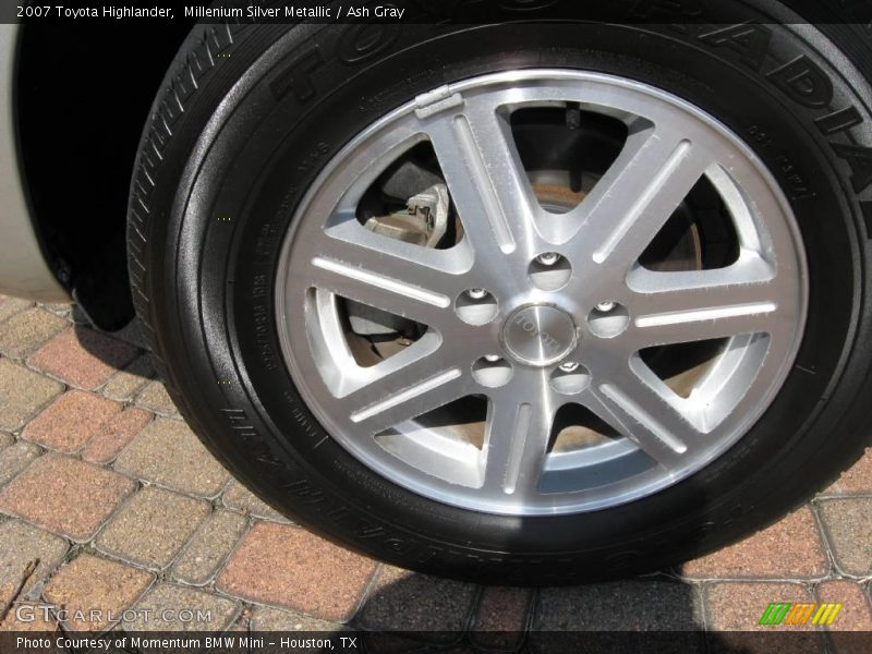 Millenium Silver Metallic / Ash Gray 2007 Toyota Highlander