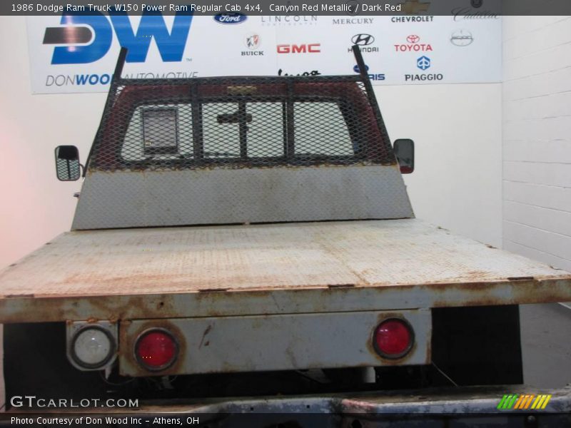 Canyon Red Metallic / Dark Red 1986 Dodge Ram Truck W150 Power Ram Regular Cab 4x4