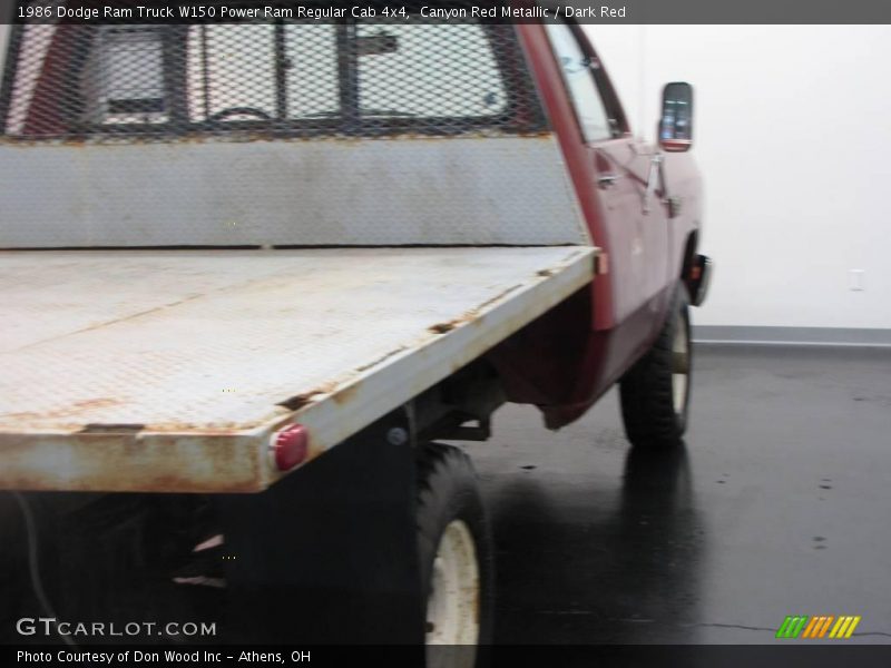 Canyon Red Metallic / Dark Red 1986 Dodge Ram Truck W150 Power Ram Regular Cab 4x4