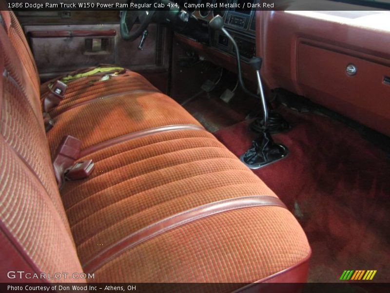 Canyon Red Metallic / Dark Red 1986 Dodge Ram Truck W150 Power Ram Regular Cab 4x4