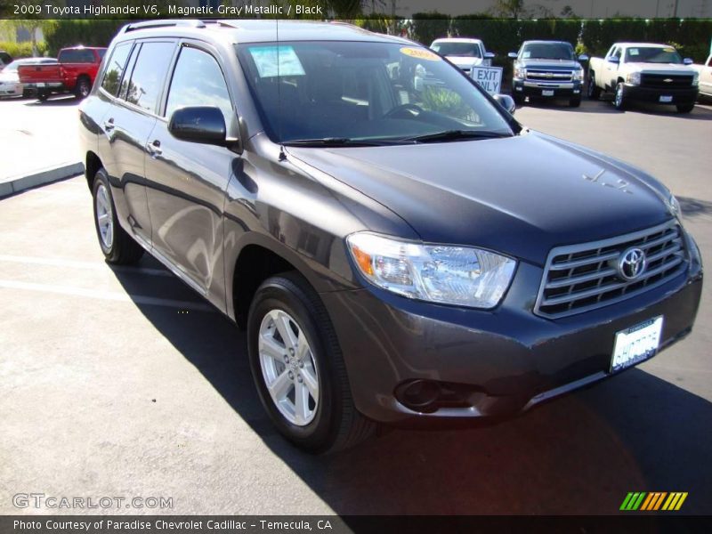 Magnetic Gray Metallic / Black 2009 Toyota Highlander V6