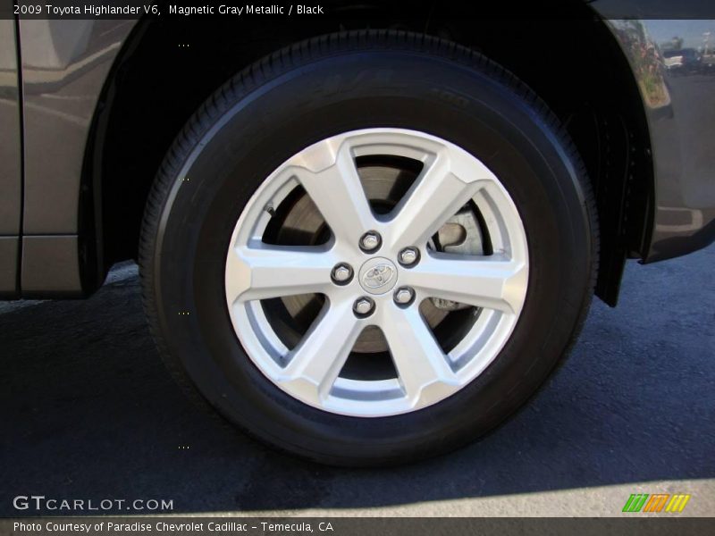 Magnetic Gray Metallic / Black 2009 Toyota Highlander V6
