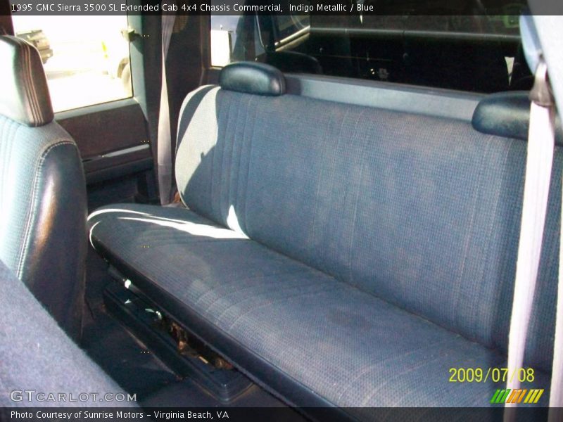 Indigo Metallic / Blue 1995 GMC Sierra 3500 SL Extended Cab 4x4 Chassis Commercial