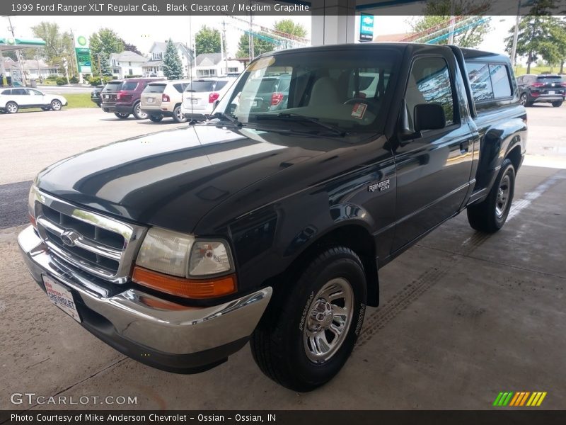 Black Clearcoat / Medium Graphite 1999 Ford Ranger XLT Regular Cab