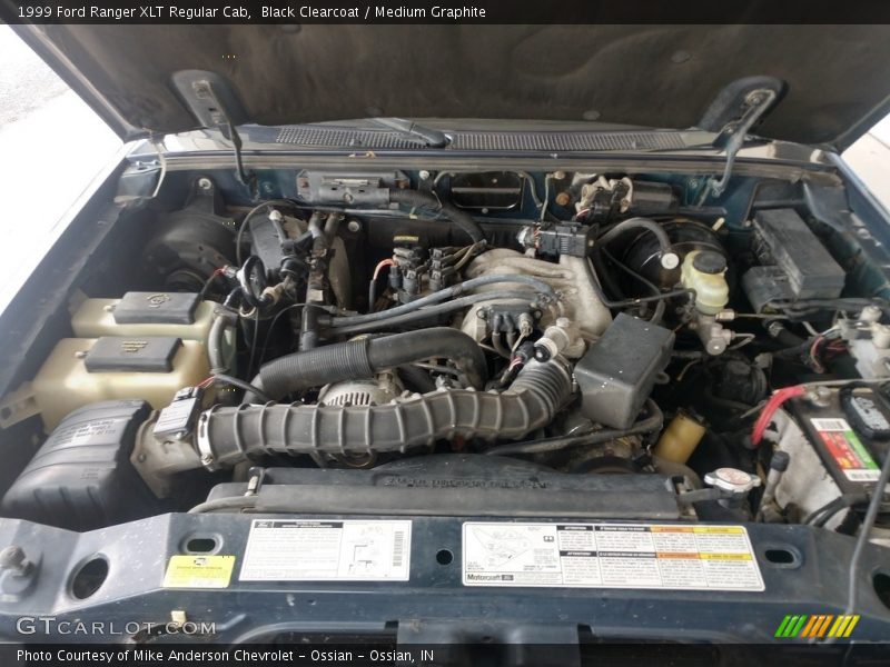 Black Clearcoat / Medium Graphite 1999 Ford Ranger XLT Regular Cab